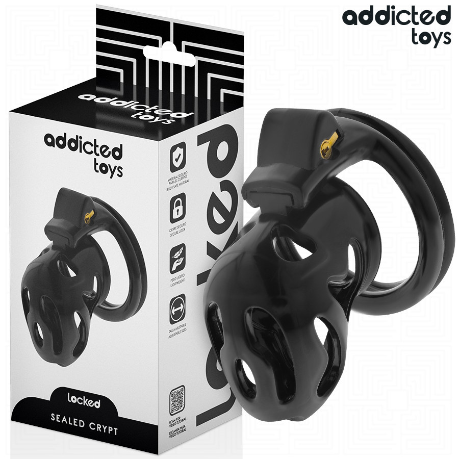 ADDICTED TOYS LOCKED - SEALED CRYPT PENIS CAGE 8 CM