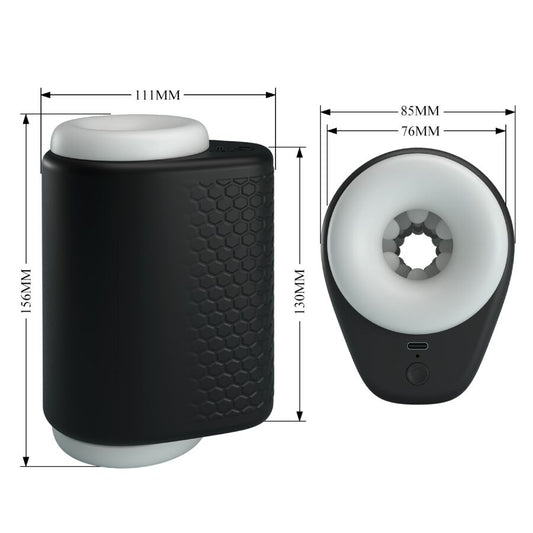 PRETTY LOVE - DJ GIRL MALE MASTURBATOR WITH VIBRATION 5 SETTINGS NEGRO