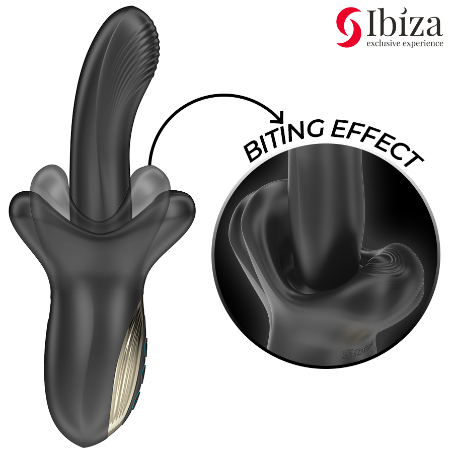 IBIZA - POWERFUL VIBRATOR WITH THRUSTING AND BITING EFFECT