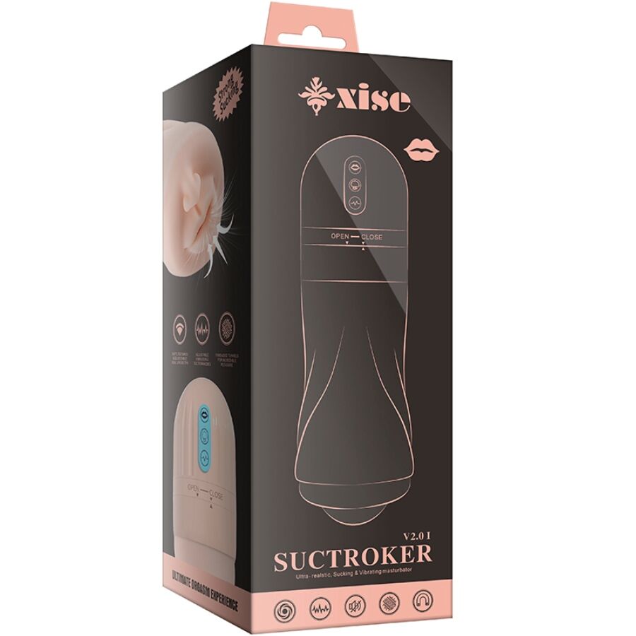 XISE - SUCTROKER V2.0 I MOUTH MASTURBATOR WITH VIBRATION