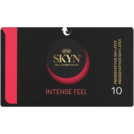 SKYN - INTENSE FEEL TEXTURED CONDOM WITH WAVY DESIGN 10 UNITS