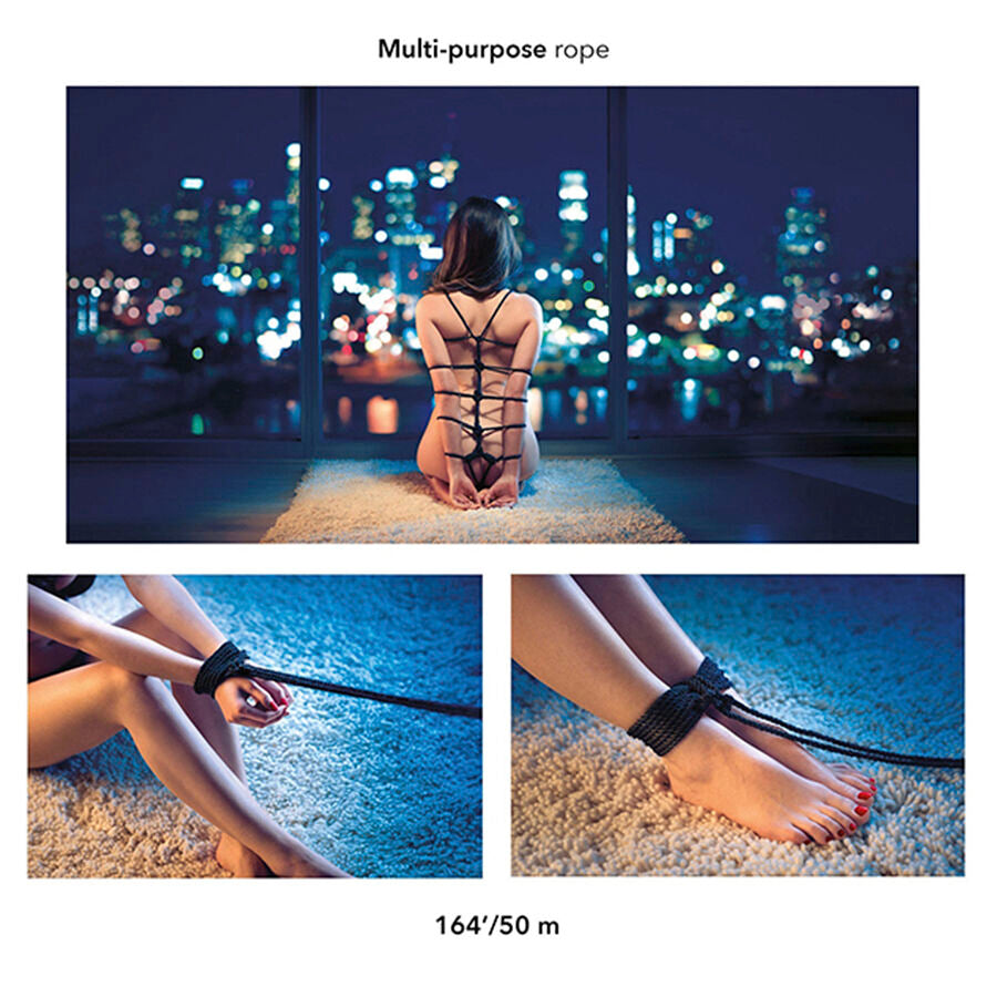 CALEXOTICS - SCANDAL BLACK BDSM ROPE 50 M