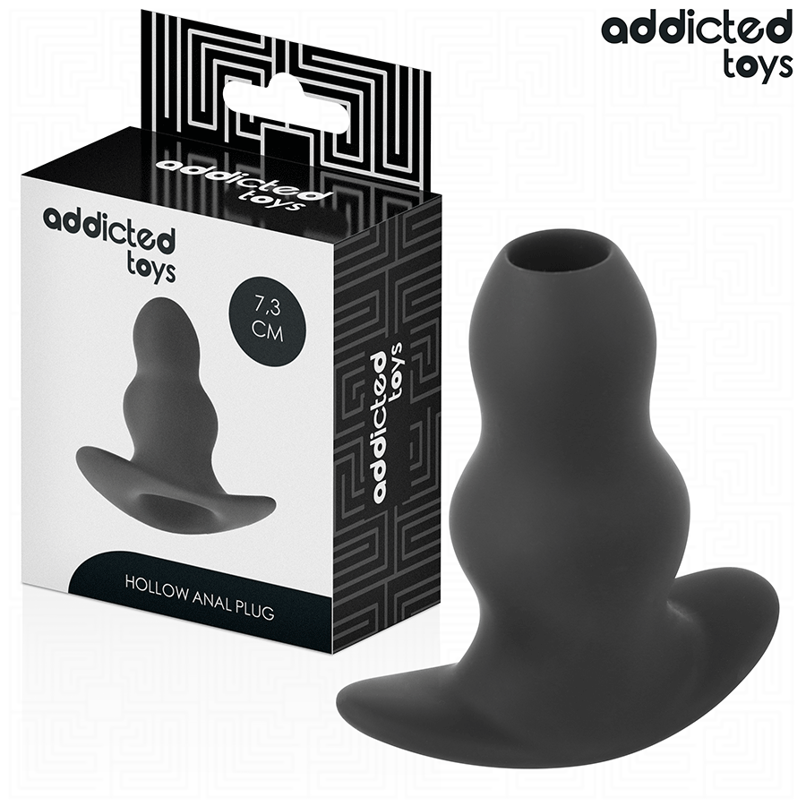 ADDICTED TOYS - HOLLOW ANAL PLUG SILICONE SIZE S 7.3 CM