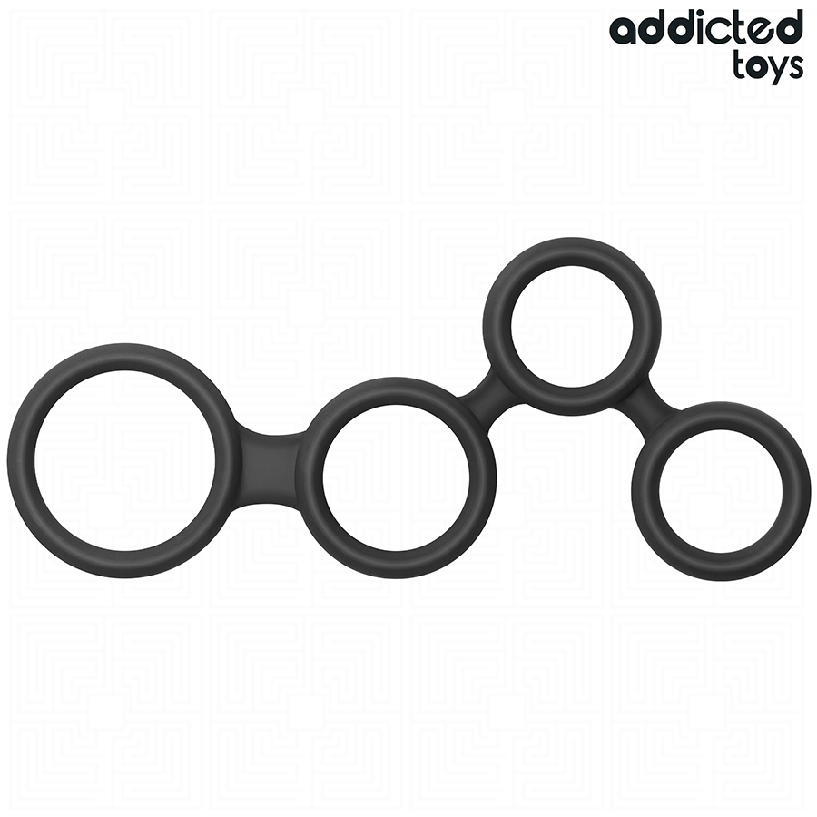 ADDICTED TOYS - PENIS RING WITH DIVIDERS FOR TESTICLES