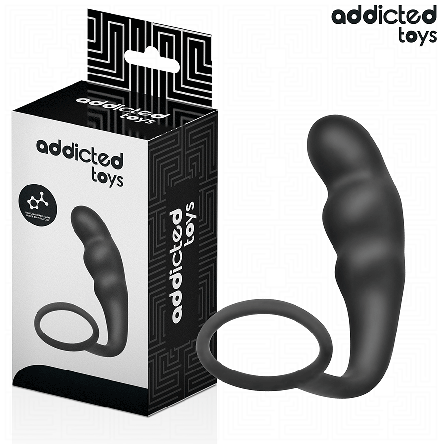 ADDICTED TOYS - ANAL PLUG WITH RING SILICONE MODEL 4