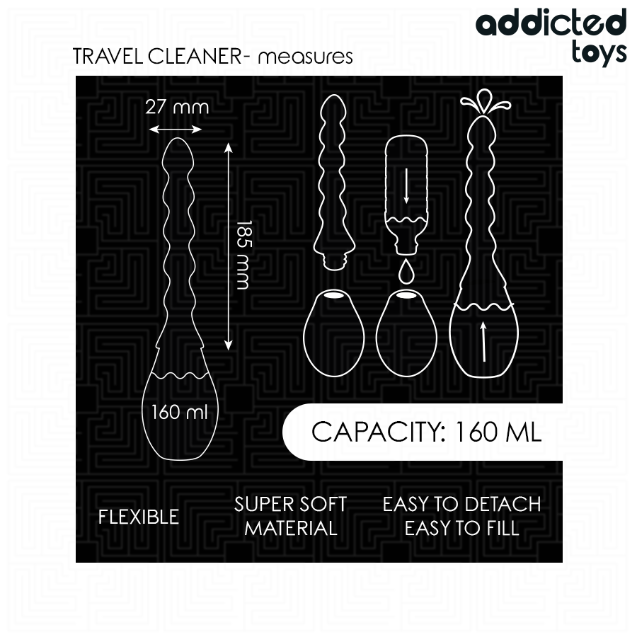 ADDICTED TOYS - TRAVEL CLEANER SILICONE MODEL 2