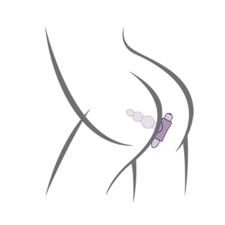 ROCKS- OFF - PETITE SENSATIONS BUBBLES ANAL PLUG VIBRATOR BLACK