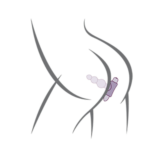 ROCKS- OFF - PETITE SENSATIONS BUBBLES ANAL PLUG VIBRATOR BLACK